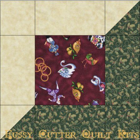 12 Days of Christmas Fabric Fast Easy Pre-Cut Quilt Blocks Kit Squares