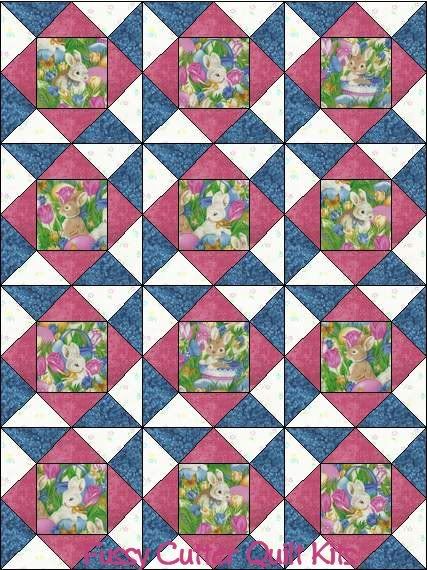 free easter quilt block