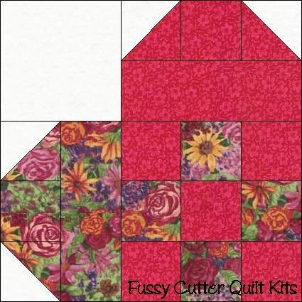 Hearts Scrappy Calico Patch Fabric Pre-Cut Quilt Top Blocks Kit Hearts Scrappy Calico Patch Fabric Pre-Cut Quilt Top Blocks Kit