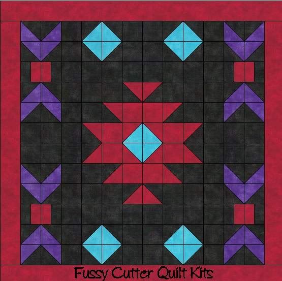 Navajo Indian Southwest Design Easy to Make Pre-Cut Fabric Quilt Block Wall Kit Navajo Indian Southwest Design Easy to Make Pre-Cut Fabric Quilt Block Wall Kit