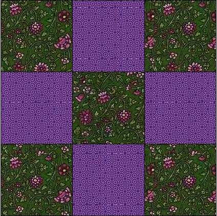Scrappy 9 Patch Grab Bag Fabrics Easy Pre-Cut Quilt Blocks Top Kit