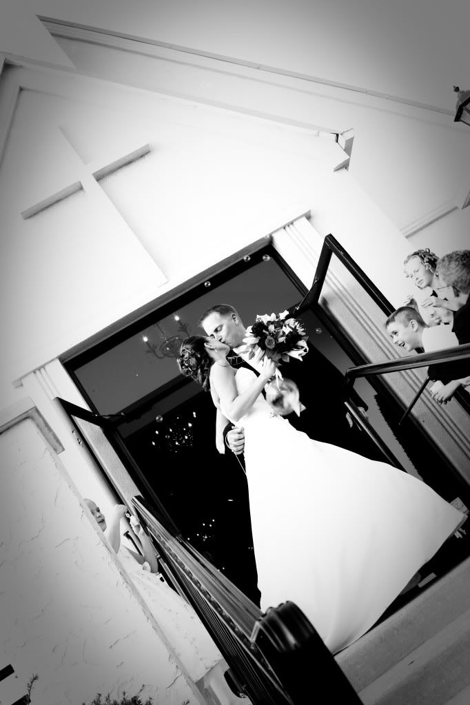Bride and Groom Kiss 2