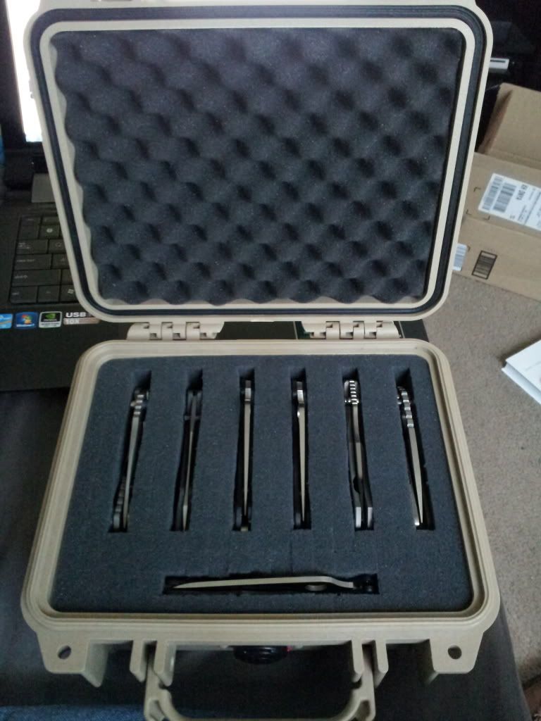 Knife Storage Pelican 1200 Case