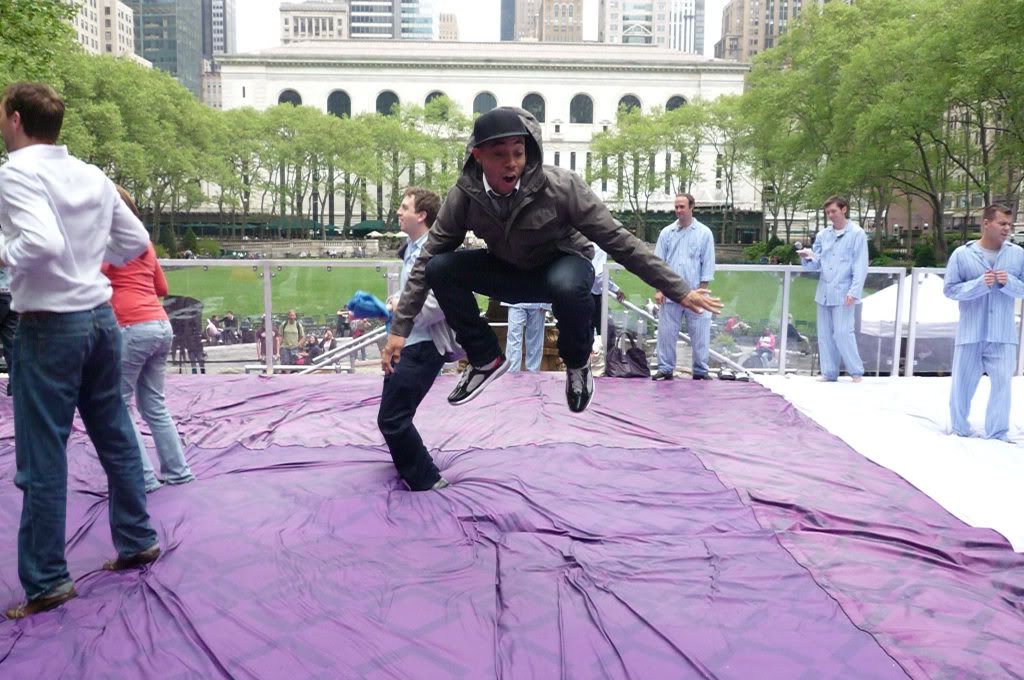 World's Biggest Bed Jump