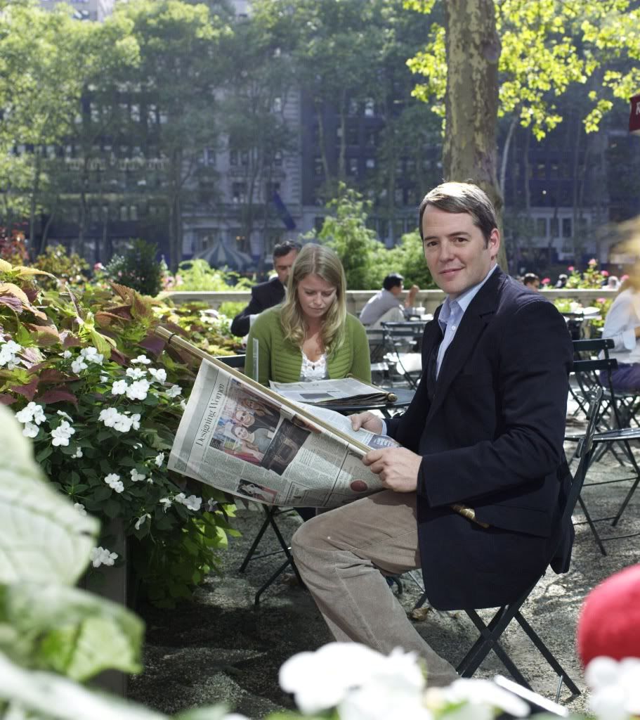 Matthew Broderick in Bryant Park