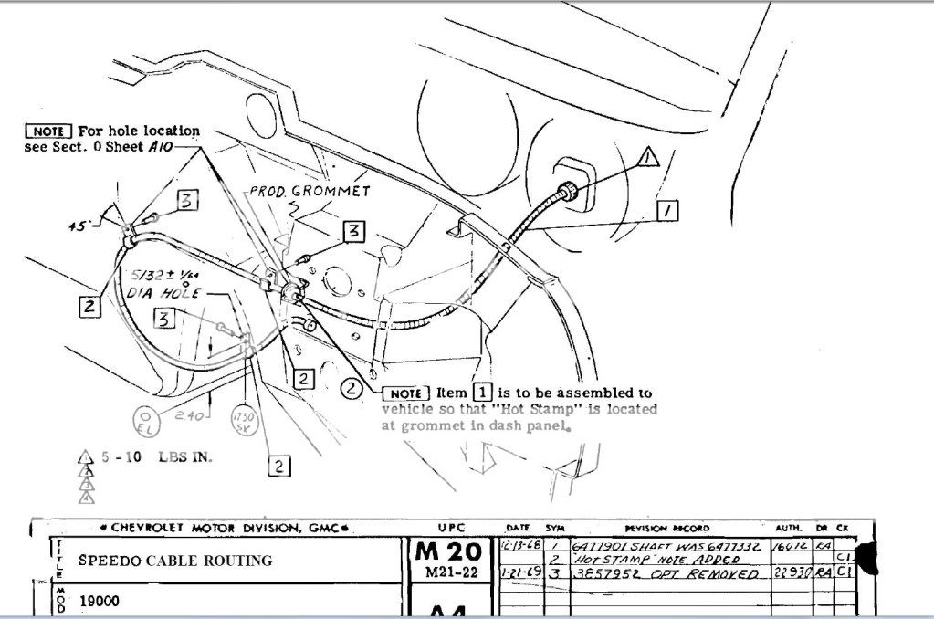 70 Speedo Cable Routing - CorvetteForum - Chevrolet Corvette Forum