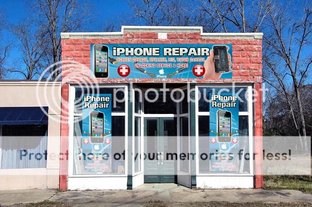 iPhone Repair Cell mobile large BANNER SIGN apple  