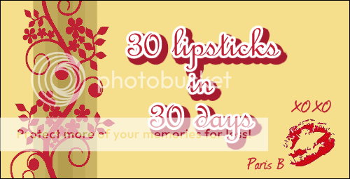 30 lipsticks 30 days