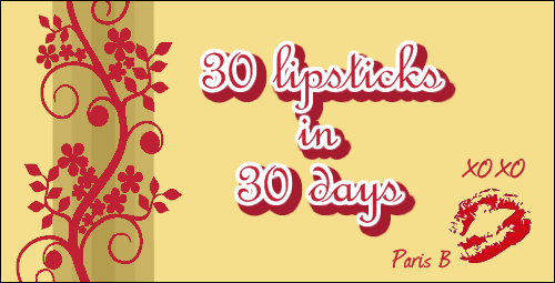 30 lipsticks 30 days