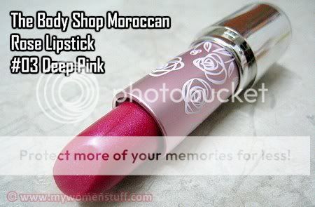 The Body Shop Moroccan Rose Lipstick deep pink