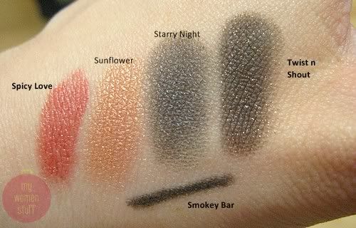 Definite Cosmetics swatches