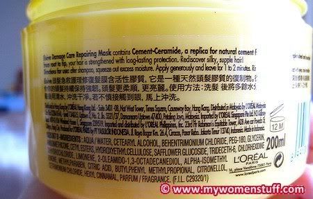 L'oreal Elseve Ingredients