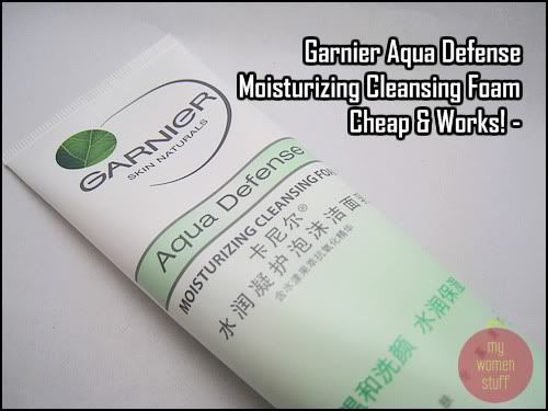 Garnier Aqua Defense cleansing foam