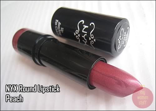 NYX round lipstick peach