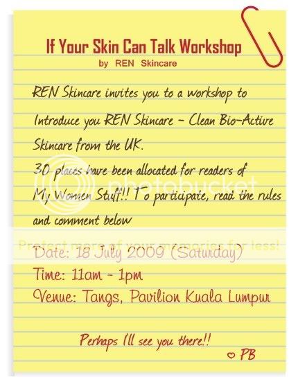 REN Skincare Workshop
