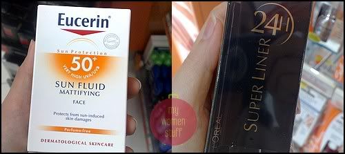 Eucerin sunscreen loreal liner