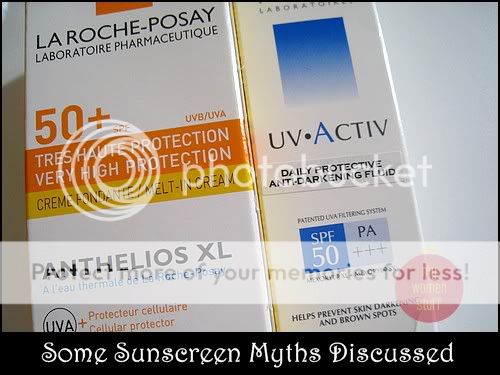 Sunscreen myths