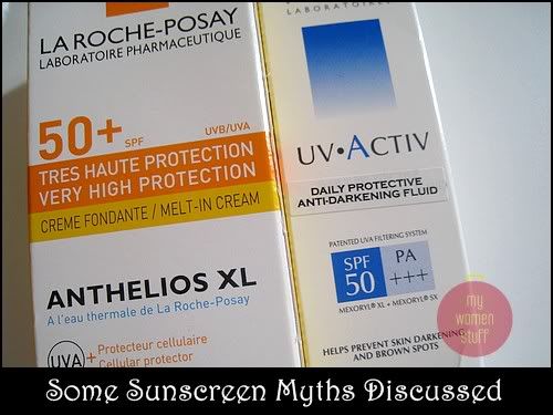 Sunscreen myths