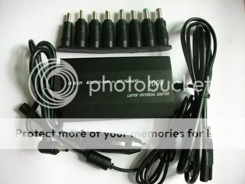new 100w 2 in 1 universal laptop adapter for car and home ac dc dc dc 