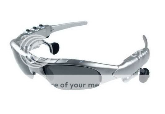 4GB  Player + Sun glass Sunglass Headset(silver) HOT 076783016996 